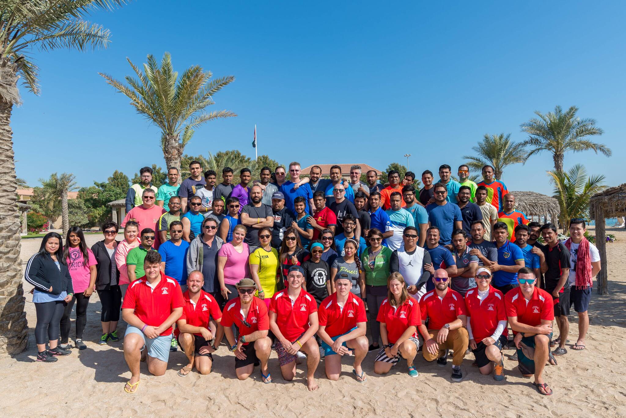 Polypipe Middle East family in action at corporate team building day