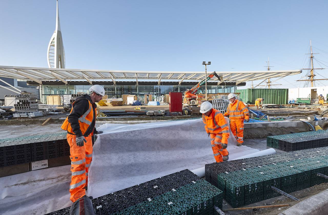 Polypipe provides shallow water attenuation solution for Portsmouth’s latest transport hub